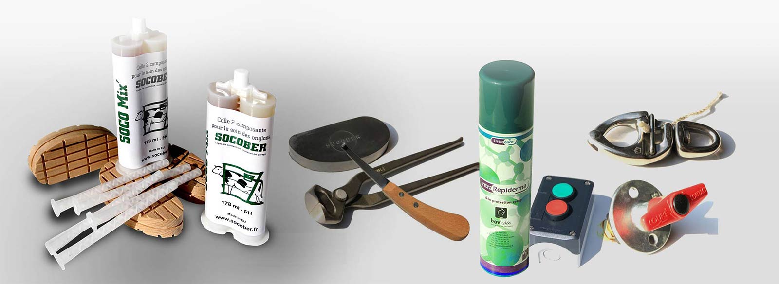 Socober, matériel de parage